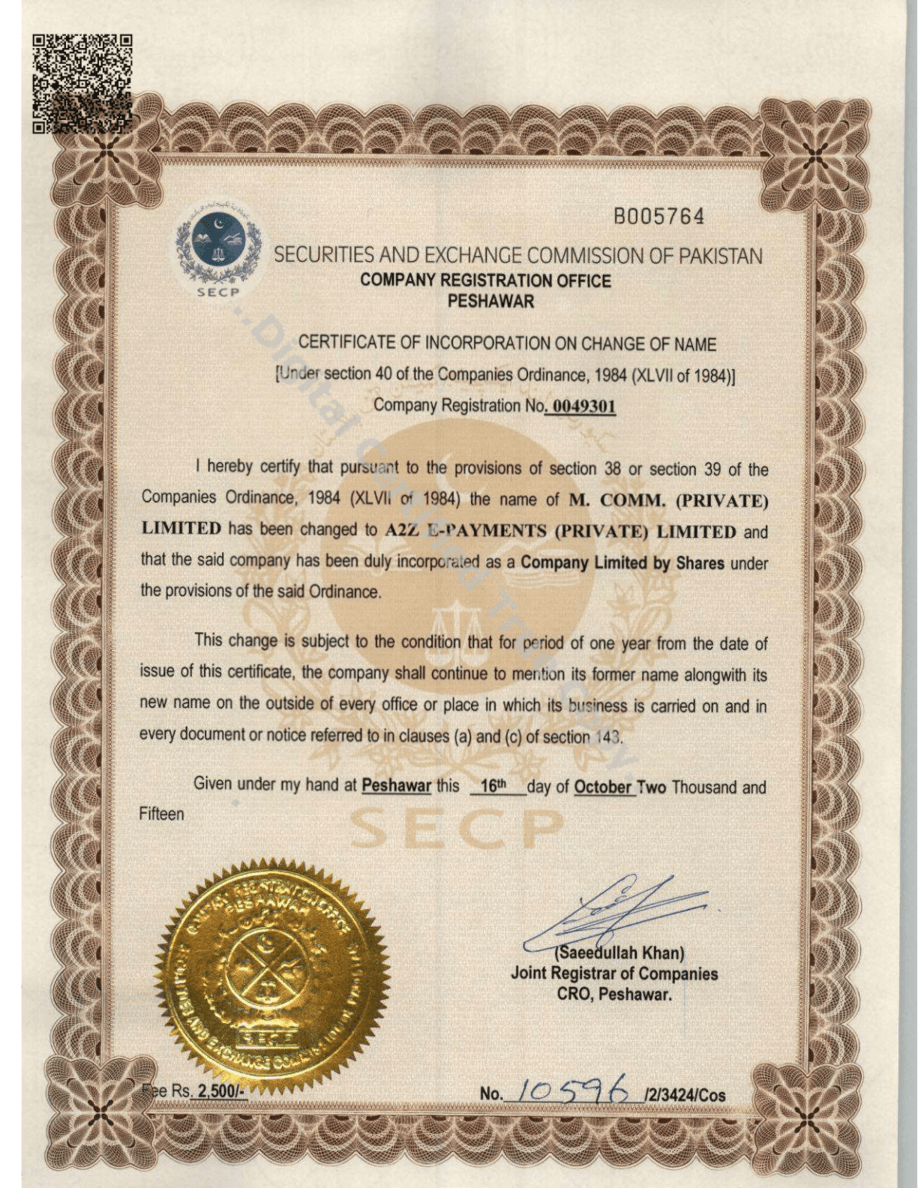 SECP Registered